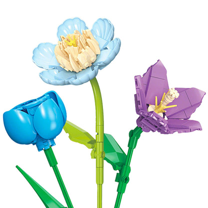 888PCS Botanical Collection Building Block Toy â€?Flower Bouquet Construction Set