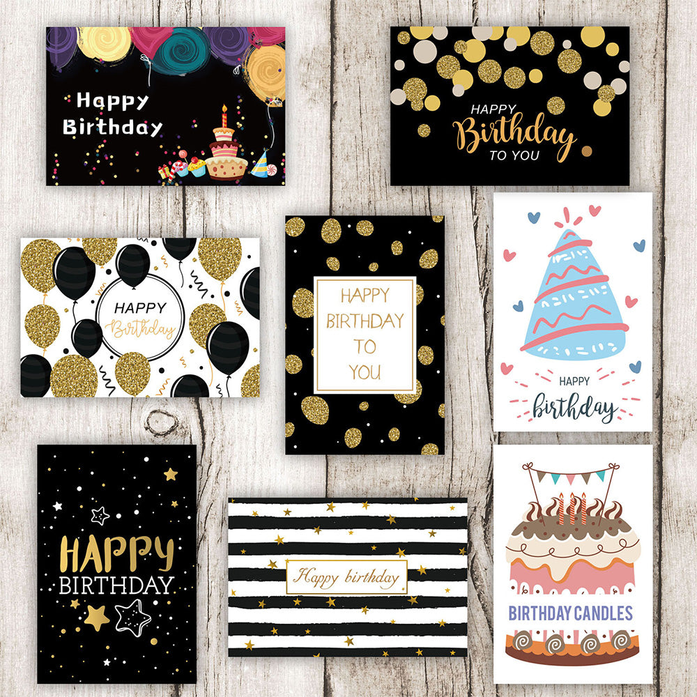 24 Pack Blank Birthday Cards with Envelopes for Party Invitations