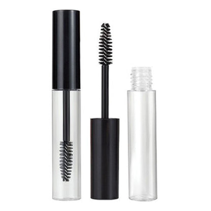 10 Pack 10ml PETG Empty Mascara Tubes with Inner Stoppers - Black