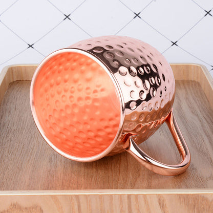 Copper Moscow Mule Mug 530ml Hammered Cocktail Beer Mug