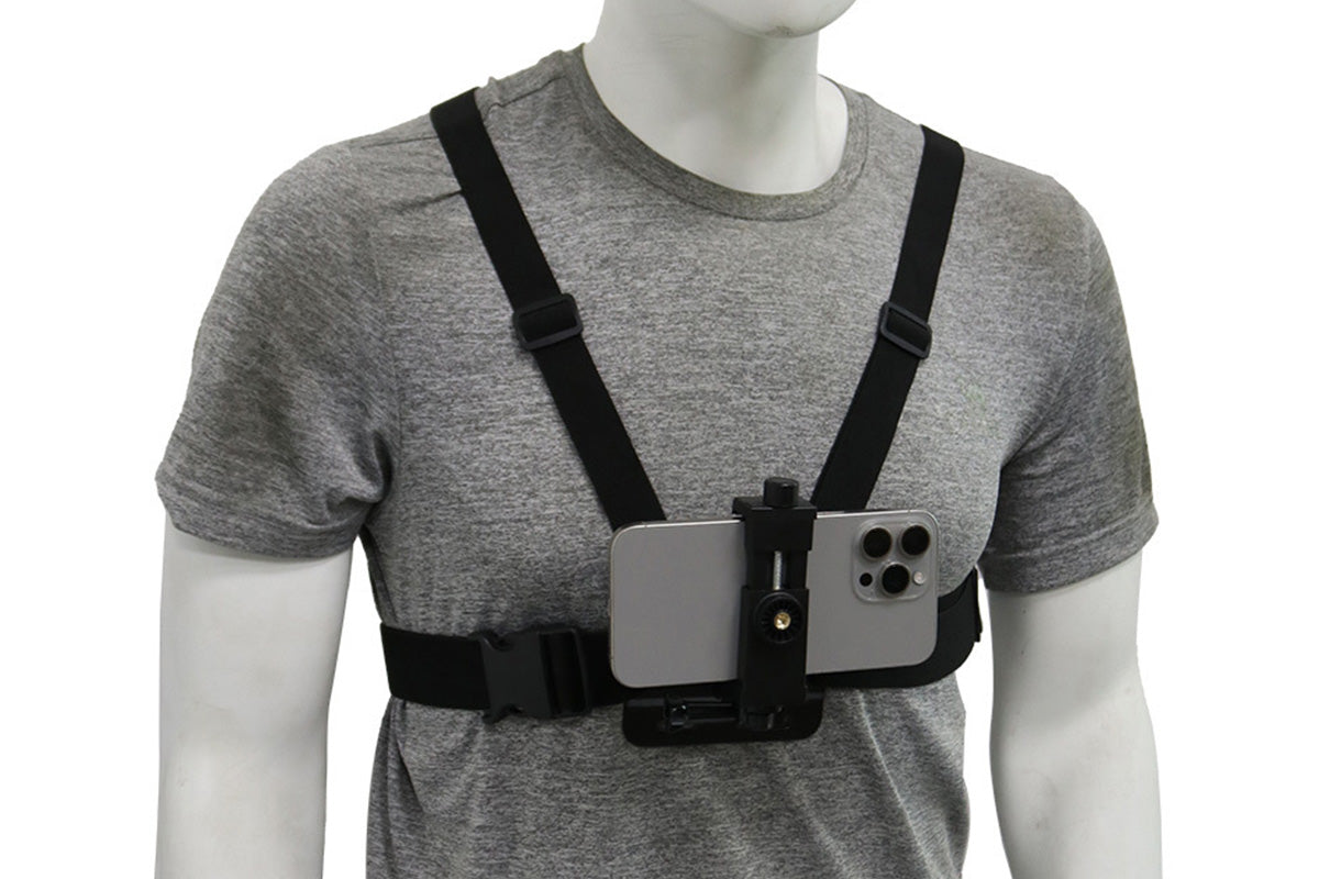 6-Piece Head Strap and Chest Harness Mount Kit for Phone Action Camera