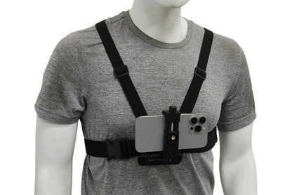 6-Piece Head Strap and Chest Harness Mount Kit for Phone Action Camera