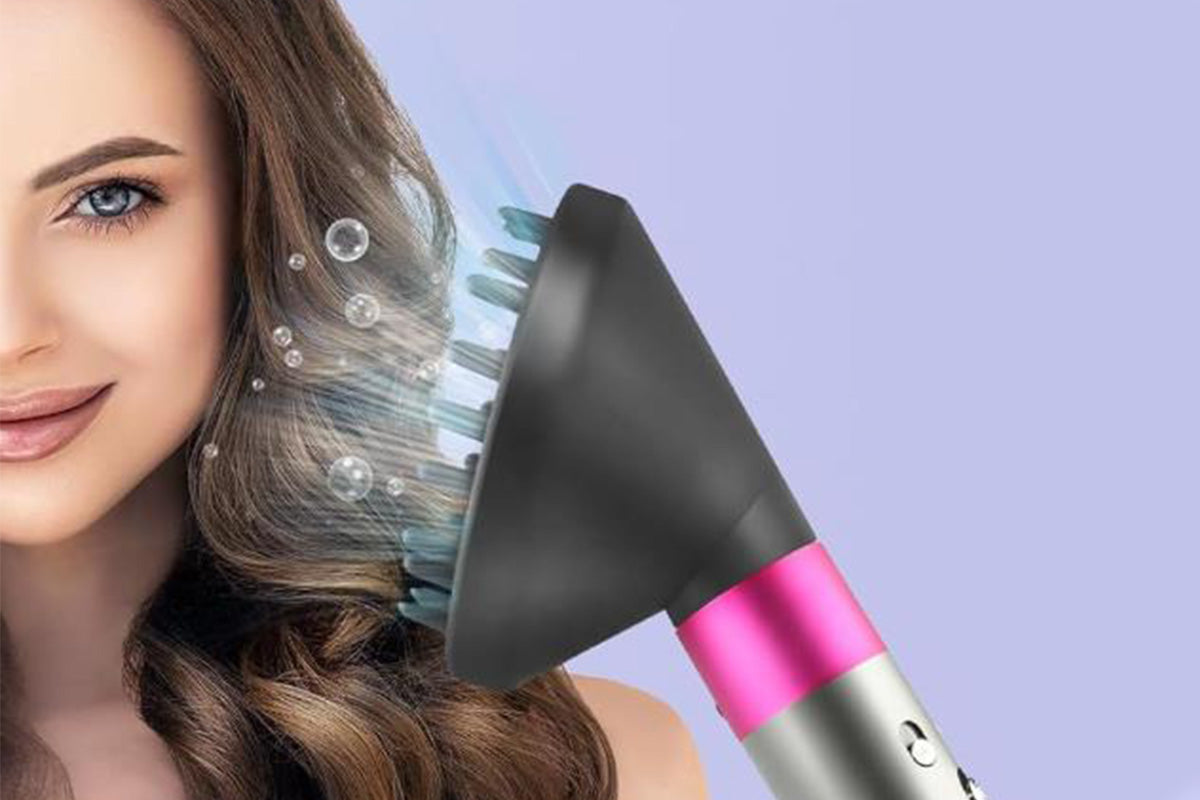 Upgraded Diffuser Attachment for Dyson Airwrap Styler HS01 HS05 Converts to Hair Dryer Nozzle -Grey