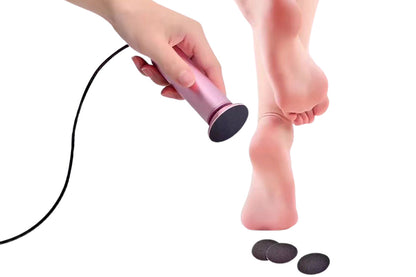 Electric Foot Grinding Dead Grinder Skin Foot File Callus Remover Pedicure Tool -Pink