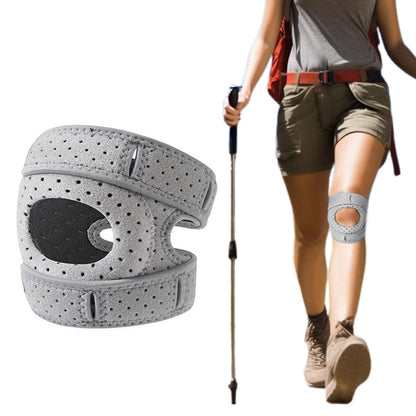 Professional Sports Knee Brace Meniscus Support for Running Hiking Gray