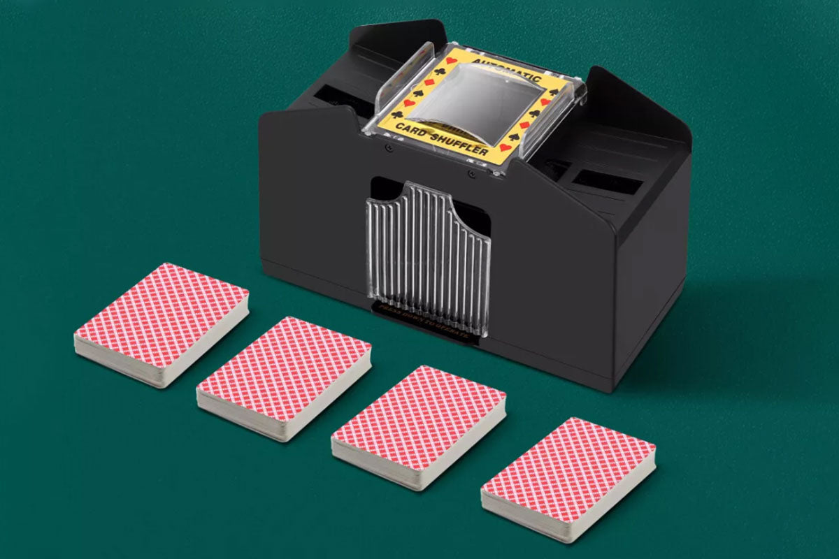 4 Deck Casino Automatic Card Shuffler USB Card Shuffling Machine For Poker Card Games