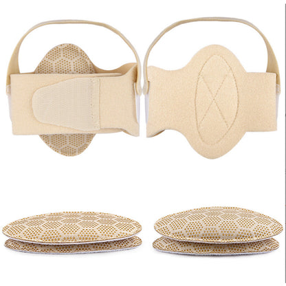 Pair of Adjustable Arch Support Braces for Plantar Fasciitis Wearable Flat Foot Correction Orthotics Nude