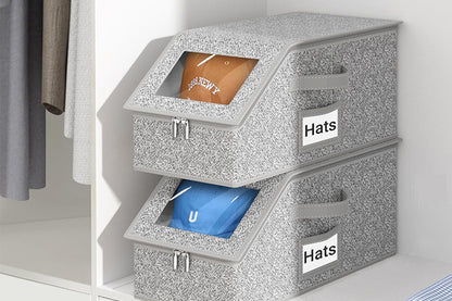 Stackable Hat Storage Organizer Holds up to 12 Caps