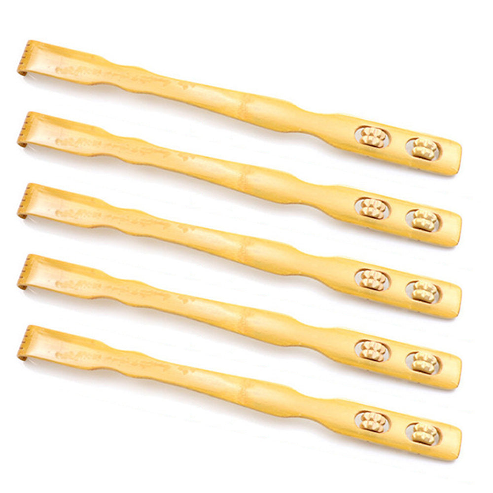 5Pcs Long Reach Back Scratchers Bamboo Scratch Back Body Massage Itchy Relieve Tools