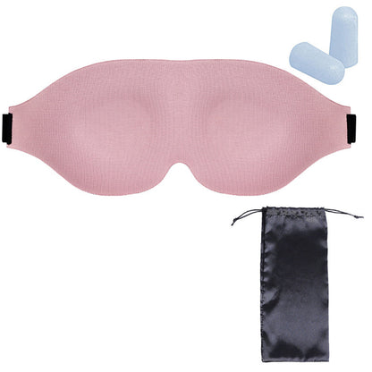 Travel 3D Sleeping Eye Mask Light Blocking Eye Shade Cover Pink
