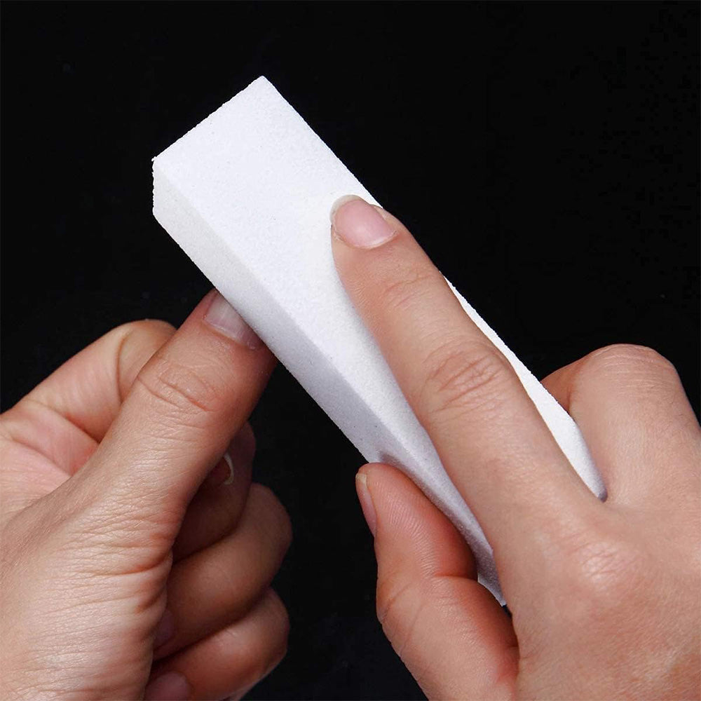 10Pcs 150 Grit Nail Buffer Blocks for Acrylic and Gel Nails-White
