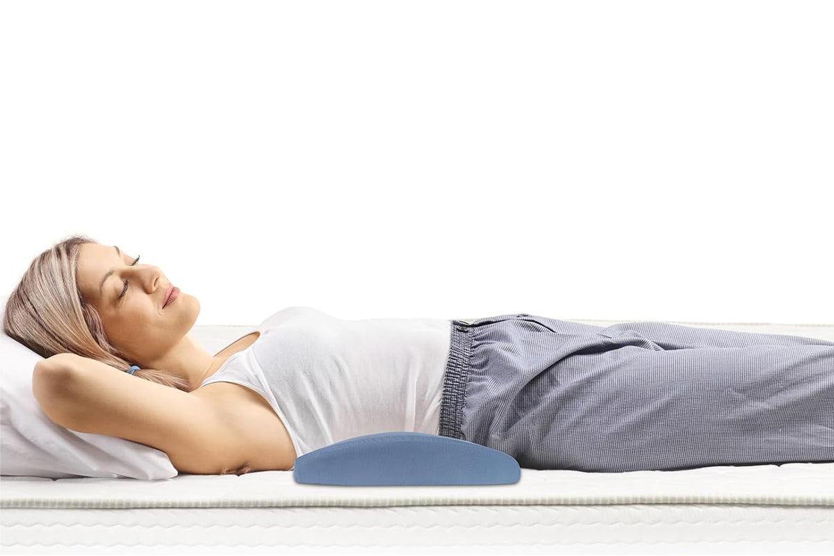 Lumbar Support Pillow Back Pillow Bed Sleeping Bolster Pillow for Side Sleeper