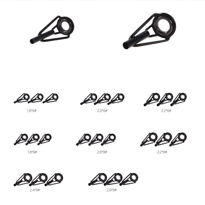 80PCS Set Fishing Rod Tip Repair Tools for Freshwater Saltwater Fishing