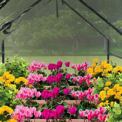 Clear Outdoor Plant Greenhouse Waterproof Garden Shed with Zippered Windows Style 1