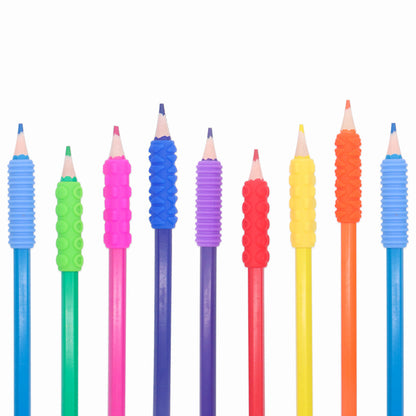 14 Pcs Silicone Textured Sensory Pencil Grip Fidget Toy