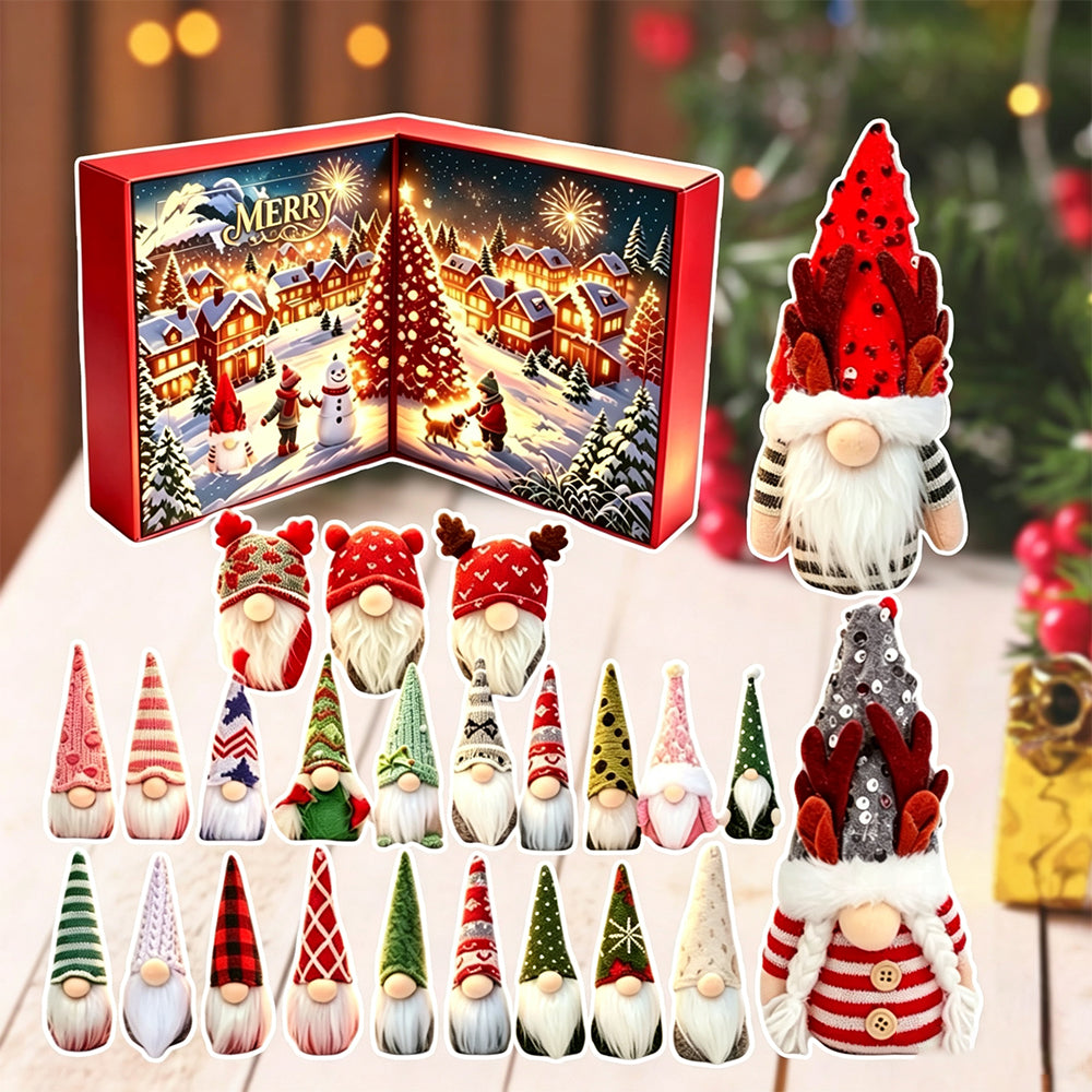 Christmas Gnome Advent Calendar 24 Gnomes Daily Surprise