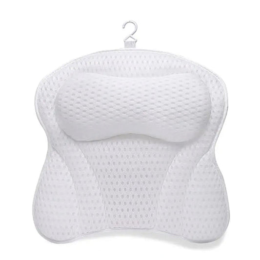 4D Bath Pillows Bathtub Rest Pillow Spa Neck and Back Support Headrest with Suction Cups Style 2