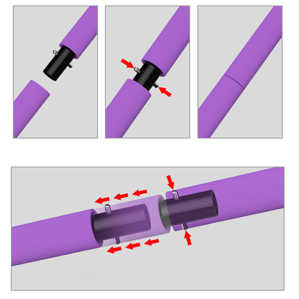 Portable Pilates Stretch Rope Gym Stick Yoga Exercise Bar Pilates Trainer Rope