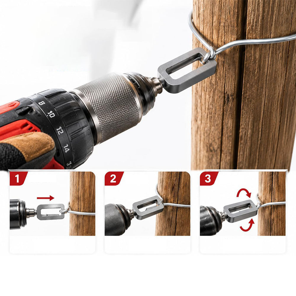 2Pcs Carbon Steel Wire Twister Tools for Drill