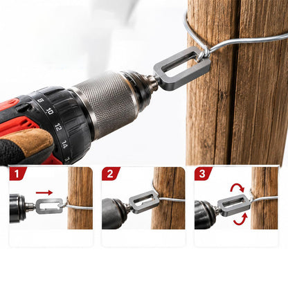 2Pcs Carbon Steel Wire Twister Tools for Drill