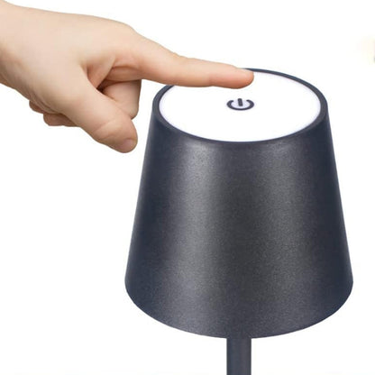 Cordless 3 Color Dimmable Table Lamp Rechargeable Modern LED Desk Lamp Black