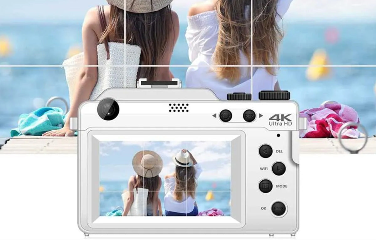 4K Digital Camera for Photography Video 18X Zoom Autofocus Anti-Shake Camera -Pink