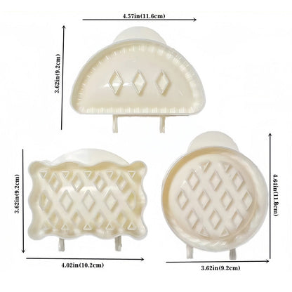 3PCS Mini Pie Molds Dough Press Set for Handmade Cookies & Pies