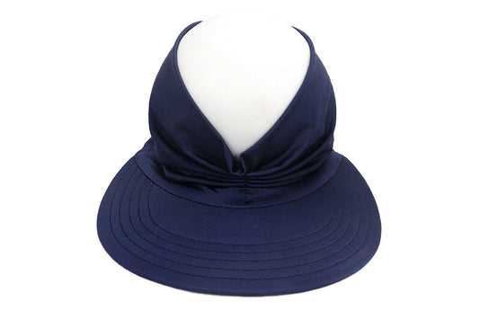 Womens Elastic Beach Summer Sun Hats Wide Brim Visor UV Protection-Green