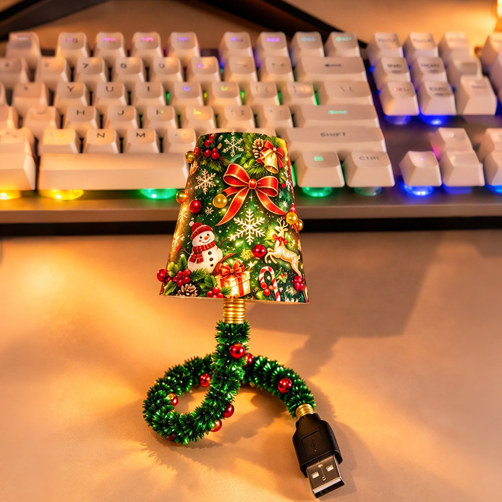 Christmas USB Projector Night Light with 6 Slide Patterns Adults Desktop Lamp