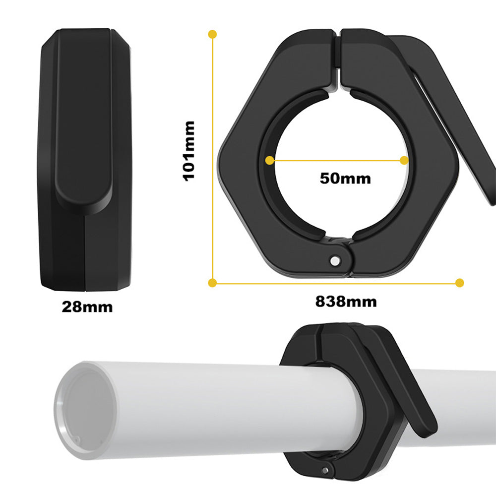Quick Release Olympic Barbell Clamps ¨C Weight Bar Clips for Home Gym