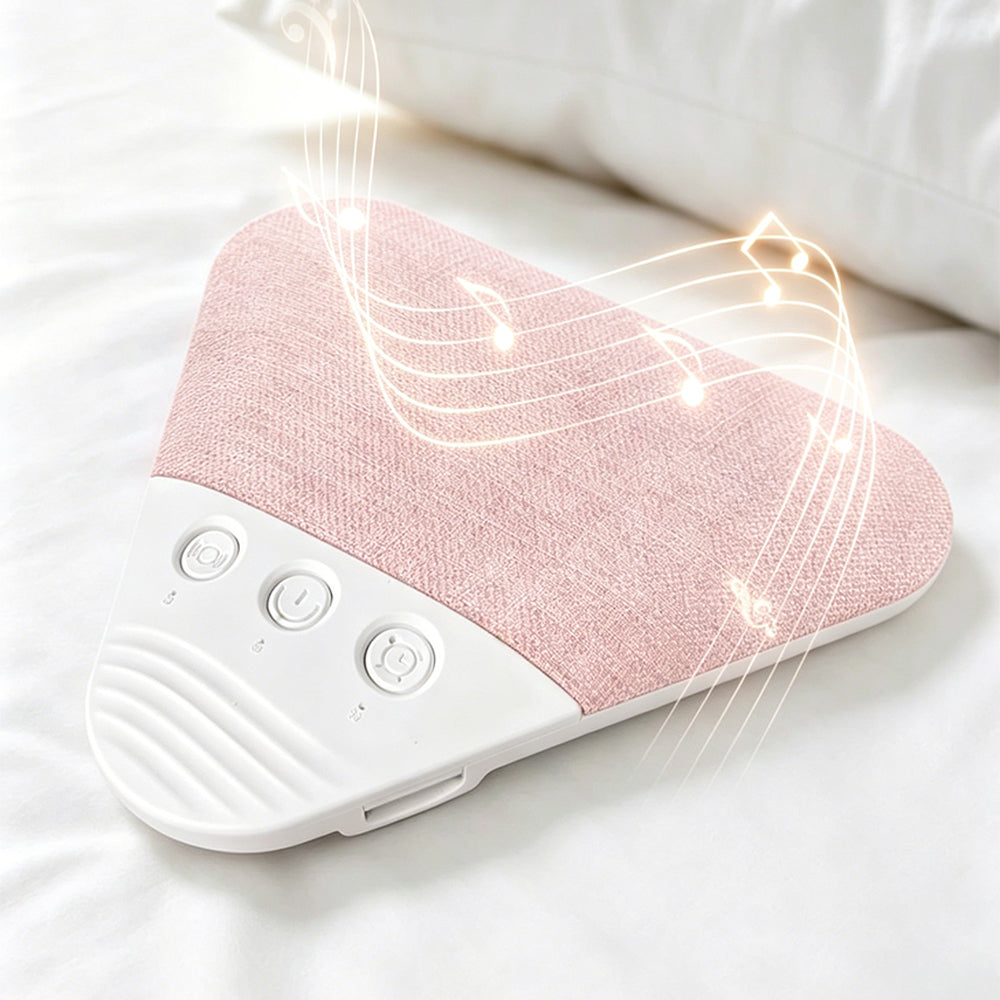Pillow Speaker Bluetooth Under Pillow Sleep Speaker with White Noise-Pink