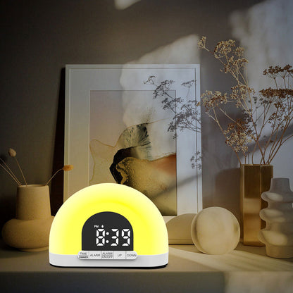 Sunrise Alarm Clock Smart Wake Up Alarm Sunlight Digital LED Night Lamp Clock