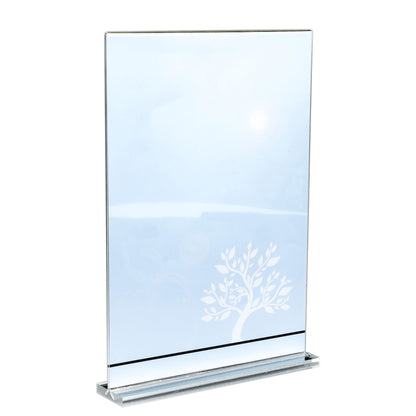 3Pcs Acrylic Sign Holder Clear Menu Stand Vertical Flyer Display for Restaurants