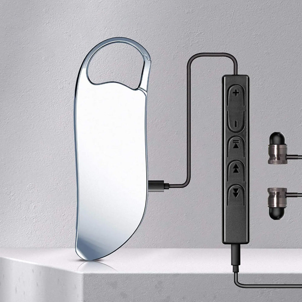 Mini Digital Voice Activated Recorder with 32GB Memory Audio Recording Device MP3 Player Sliver