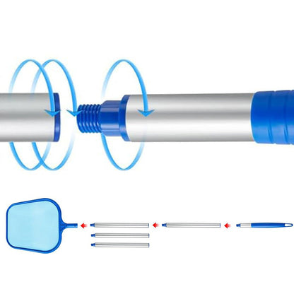 Pool Skimmer Net with 5 Pole Sections for Pools Spas & Hot Tubs