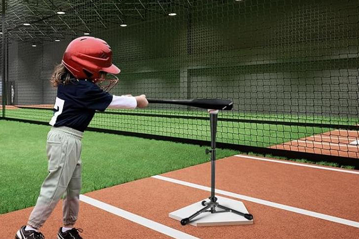 Baseball Softball Tee Batting Tee for Hitting Tripod Tanner Tee for Baseball Practice-Black