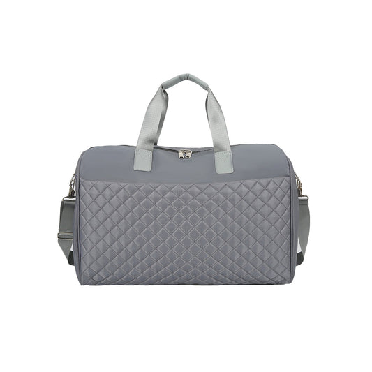 Women Large Travel Duffle Bag Carry-on Overnight Bag Weekend Travel Tote Bag Yoga Gym Bag Gray