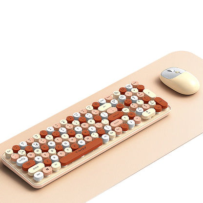 Colorful 2.4GHz Wireless Keyboard and Mouse Combo Plug and Play for Laptop PC Style 1