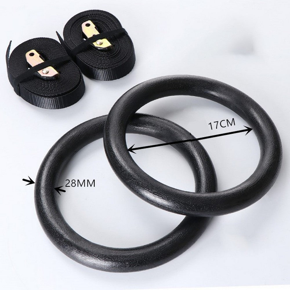 Fitness Gymnastics Rings with Straps for Total Body Conditioning at Home