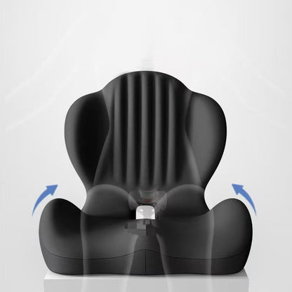 Ergonomic Back Hip Support Cushion For Office Chair And Car Seat-Black