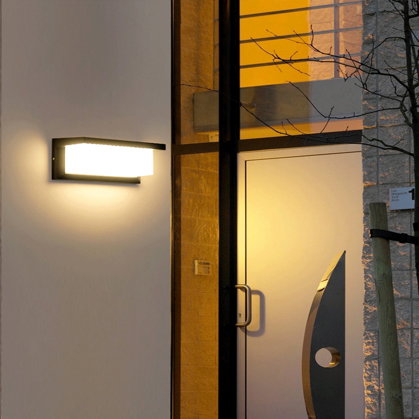 Outdoor Square Solar Light Control Wall Light