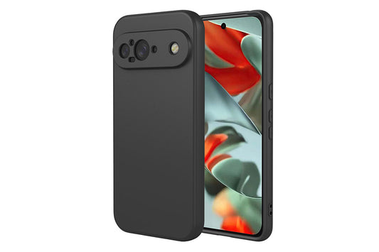Phone Case Liquid Silicone Shockproof Cover For Google Pixel 9pro XL/Google Pixel 9pro/Google Pixel 9-Black
