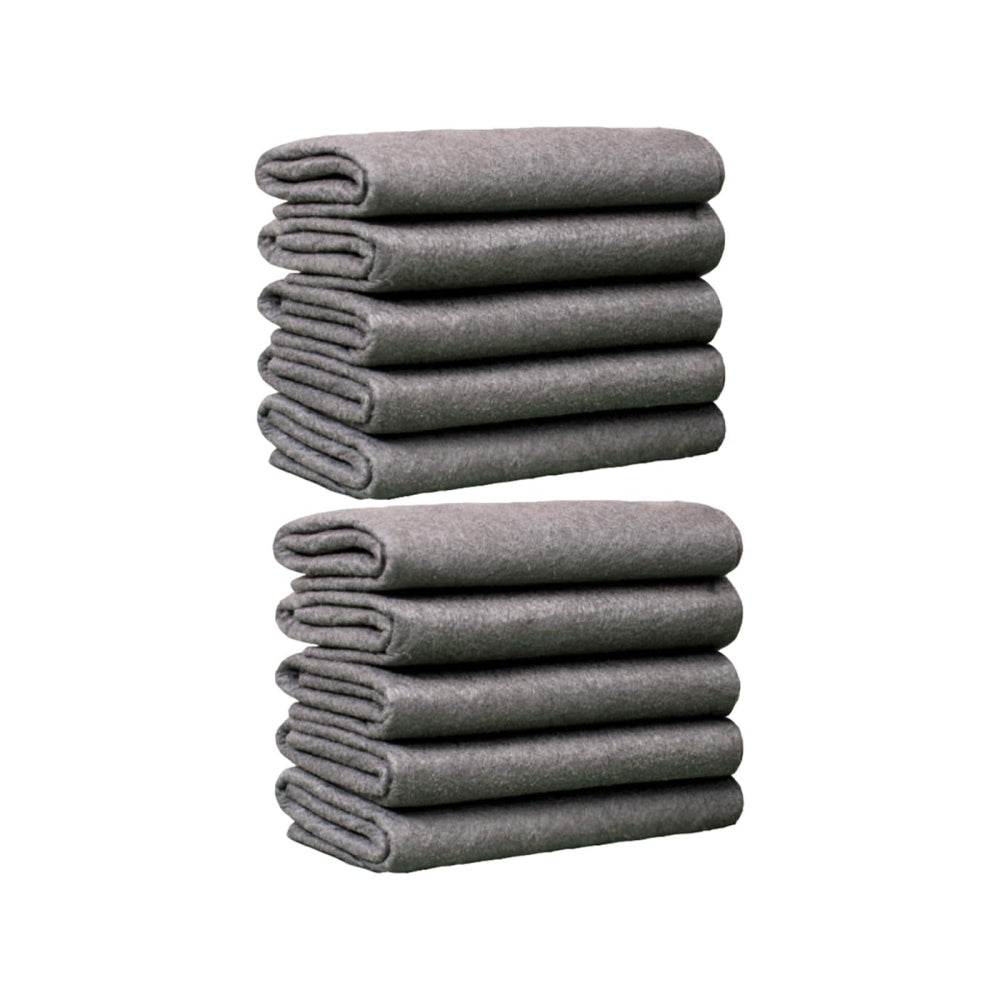 Microfiber Cleaning Cloth Pad of 10 Streak-Free Towel for Glass Kitchen and Home