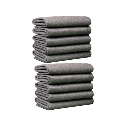 Microfiber Cleaning Cloth Pad of 10 Streak-Free Towel for Glass Kitchen and Home