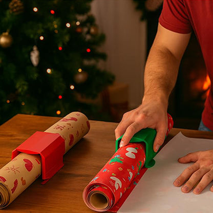 2Piece Christmas Gift Wrap Cutter Wrapping Paper Cutter