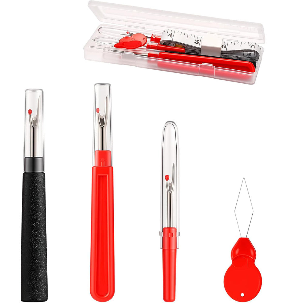 Sewing Seam Ripper Tool with Storage Box Thread Removers