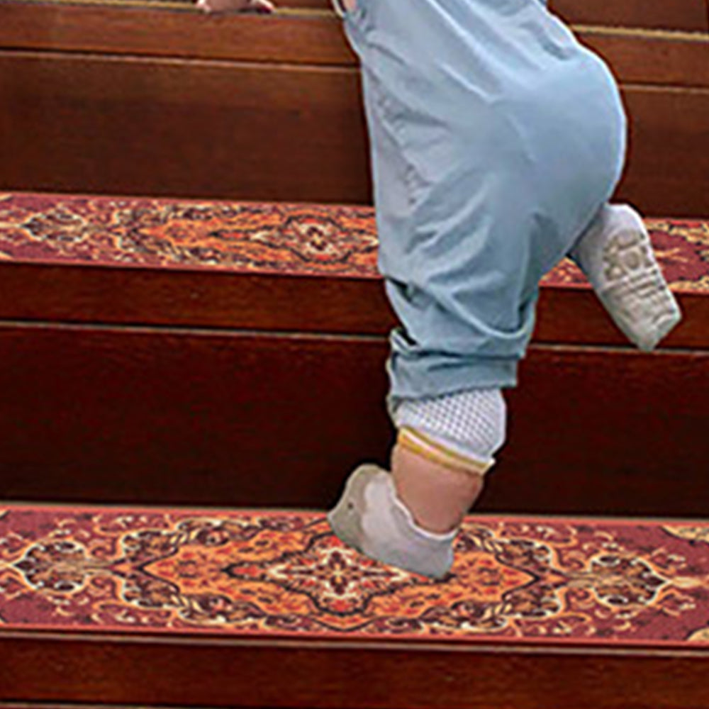 5Pcs Self Adhesive Carpet Stair Tread Stair Mat - Style 1