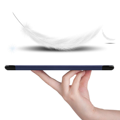 PU Leather Trifold Stand Case for Fire HD 10 2021 2023-Dark Blue