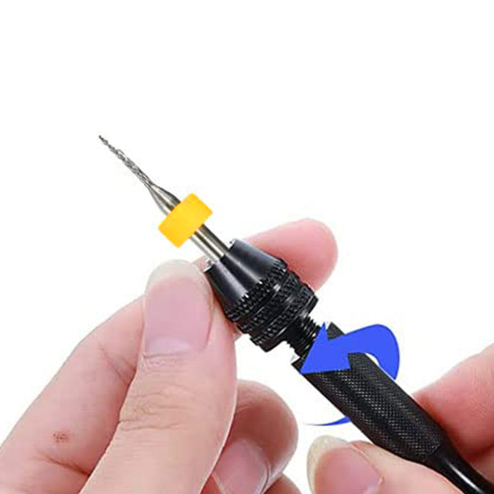 10 Piece 0.1 to 1.0 mm Tungsten Carbide Micro Drill Bit Set for PCB Crafts