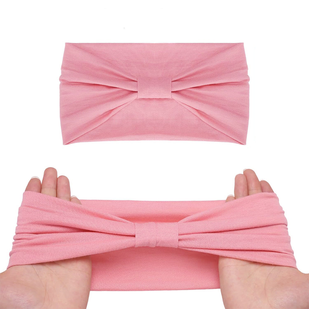 6 Pack Elastic Boho Style Wide Headbands
